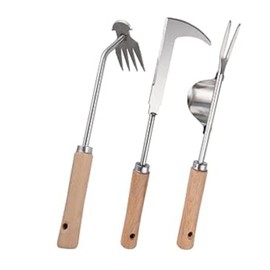 CLSSLVVBN 3pack/lot 3 Pack Garden Weeder Tool Kit for Efficient Weed Pulling Thickened Stainless Steel Garden Weeder Tool Patio