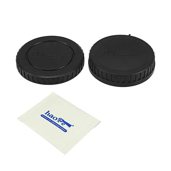 Haoge Camera Body Cap and Rear Lens Cap Cover Kit