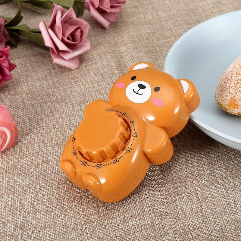 Agatige 60 Mins Egg Timer, Cute Bear Mechanical Wind Up