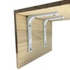 4 PCS Heavy Duty Shelf Bracket,L Shape Right Angle Bracket