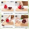 SCHVUBENR 7-IN-1 Large Cherry Pitter Tool - Portable Cherry Corer