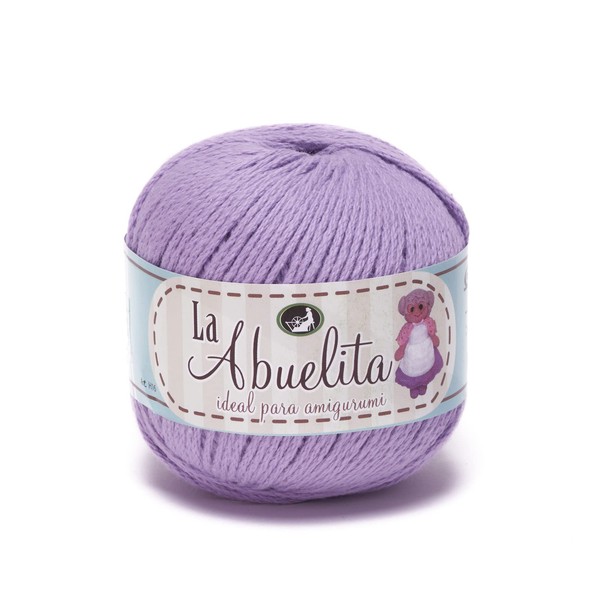 Hilaza Abuelita 100% algodón Bolsa con 5 bolitas de 50 gramos (Violeta)
