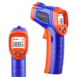 Infrared Thermometer Gun -58℉~ 1112℉, Non-Contact Laser Thermometer Gun with Backlight LCD Display, Heat Thermometer Gun For Cooking, BBQ, Pizza Oven, Griddle Hvac Tools (Not for Human)