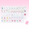 160 Pink Engraved American Mahjong Tiles Set with Carrying Bag