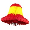 Devra Party 3-Pack 9 Inch Honeycomb Tissue Paper Bell (Red/Yellow/Red)