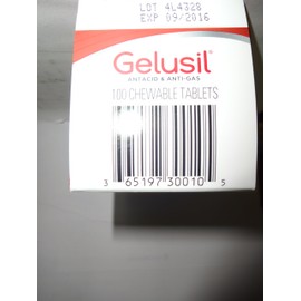 Gelusil Heartburn Tablets Peppermint 100 Tablets