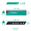 10 Cutter Blades 100 x 18 x 0,5mm from WIESEMANN