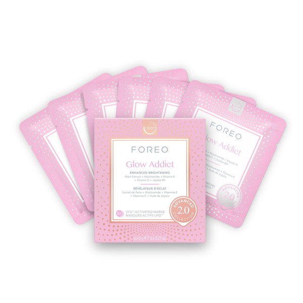 Glow Addict Advanced Collection 2.0 UFO Activated Face Mask Moisturising Face Mask Face Beauty Vitamin C and Vitamin E For All Skin Types and Dull Skin Anti-Ageing