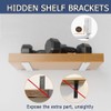 2 Pack Heavy Duty Shelf Brackets for Wall Mounting, with