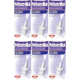 Nostrilla Nasal Decongestant Original Fast Relief 0.50 oz (Packs of 6)