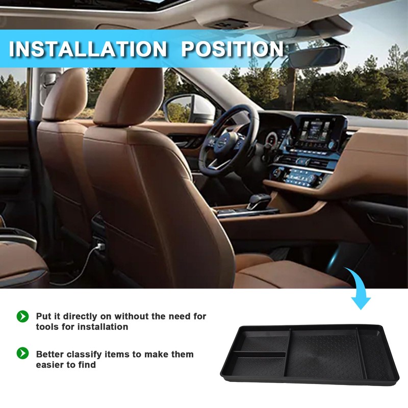 EDBETOS Pathfinder Lower Organizer Tray Compatible with Nissan Pathfinder 2022