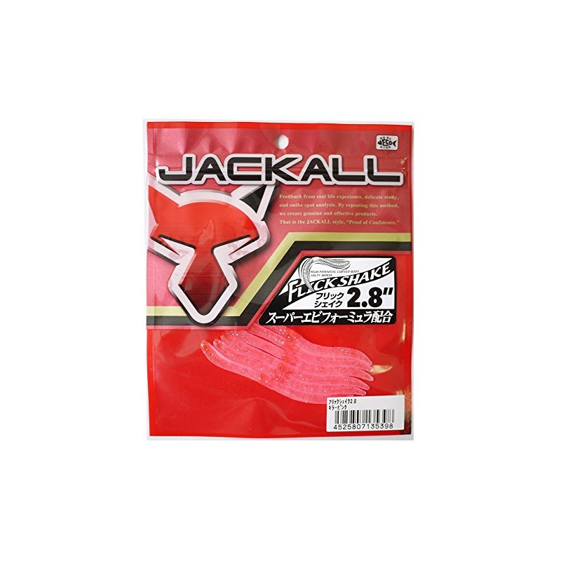 JACKALL Worm Flick Shake, 2.8" Killer Pink