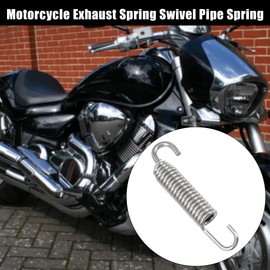 QUARKZMAN Pack of 10 Motorcycle Universal Exhaust Pipe Spring with Hook 65 mm 2.56 Inches