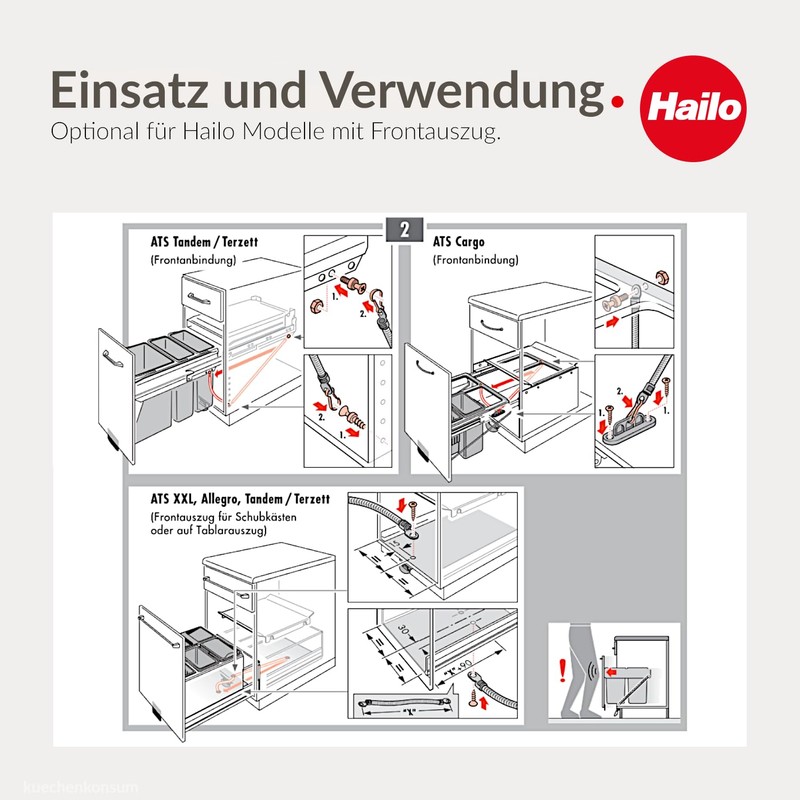 Hailo Cargo-systeme - Accessories Pedal 'Kick and Go'