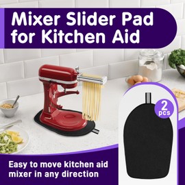 2 PCS Mixer Slider for Kitchen Aid, Premium Rubber Fabric Slider for Kitchen Aid, Stand Mixer Slider Fit Kitchenaid 4.5-5 Qt Tilt-Head Stand Mixer