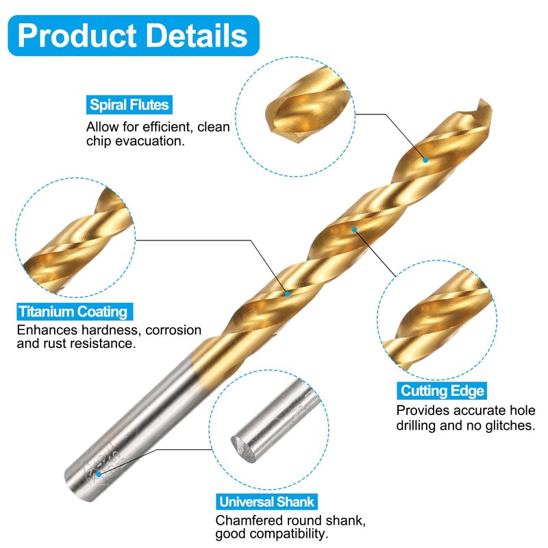 sourcing map Tap and Drill Bit Set, 1pcs M10 x