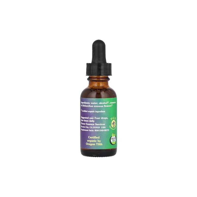 FLOWER ESSENCE SERVICES, Sunflower Dropper - 1 oz