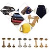 100 Pcs Leather Rivets, 6mm x 10mm Double Cap Rivets