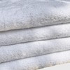 The London Linens Luxury Face Towels White Flannel Face Cloth-