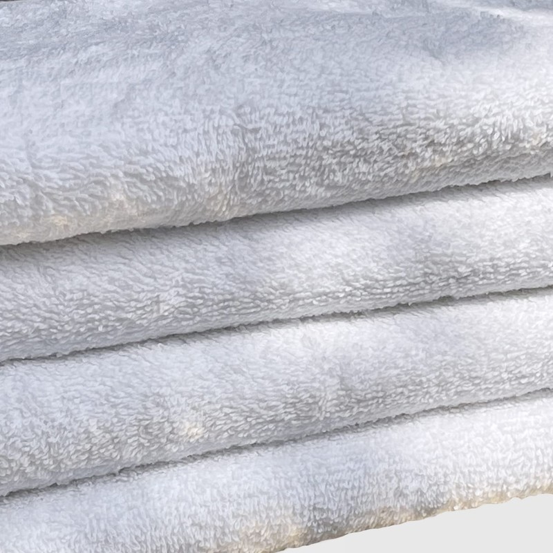 The London Linens Luxury Face Towels White Flannel Face Cloth-