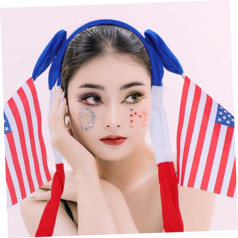 BESPORTBLE Interactive American Flag Headband with Handswing Design for Independence