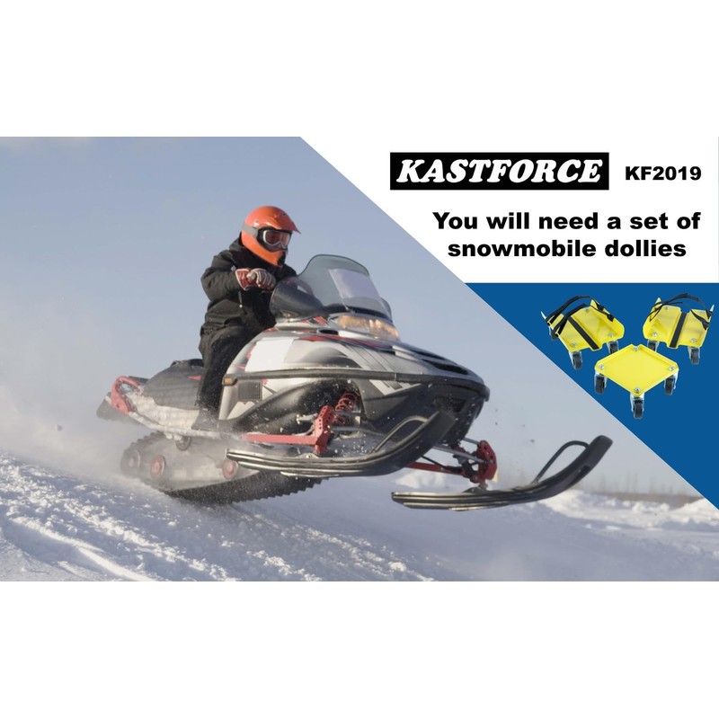 KASTFORCE Snowmobile Dolly Set Max Supporting up to 1500Lbs with