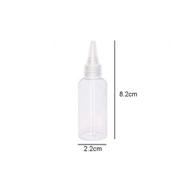 lasenersm 12 Pieces Plastic Squeeze Bottles 10ml Small Squeeze Bottles Plastic Bottles Applicator Mini Empty Squirt Bottle with Top Cap for Paint Art Craft Liquids Lotion Glue, Transparent