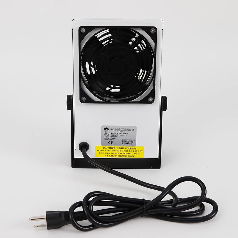 110V Ionizing Air Blower Fan Anti-Static Ion Blower Static Eliminator