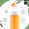 Tanlade 200 Pack Plastic Juice Bottles with Caps Clear Reusable
