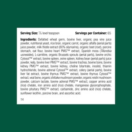 Standard Process Inc. Canine Whole Body Support - Multisystem Support Supplement for Canines - Nutritional Powder for Daily Health Maintenance - Multisystem Supplement Formula - 25 g