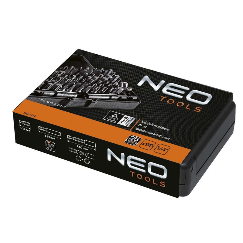 Neo professional mixed screwdriver bits set 99 pcs (Neo 06-104))