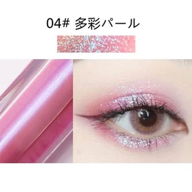 YAYAMIYA Eye Shadow Flash Series Solid Color Liquid Eye Shadow Long Lasting Women's Liquid Eye Shadow 10 Colors 30g 4# Colorful Pearl