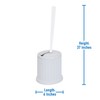 Bath Bliss Self Closing Lid Toilet Brush with Rim Scrubber