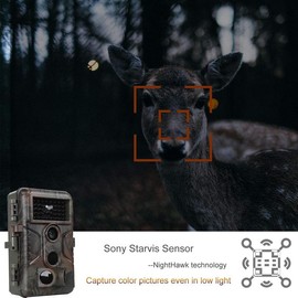 BLAZEVIDEO A323 Deer Trail Camera with 100ft Night Vision 24MP Photo 1296P H.264 MP4 Video 0.1S Trigger Motion Activated Waterproof for Outdoor Wildlife Hunting & Home Farmlalnd Surveillance