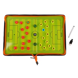 Football Coaching Board Magnetic Board Kit Portable Strategy Coach Board with Marker Pen Chess Pieces Zipper Type