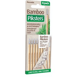 Piksters Buy Piksters Bamboo Straight Interdental Brush Size 2 8 Pack Online | Chempro Chemists