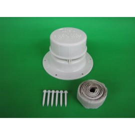 Ventline Roof Vent Cap Plastic Mobile Home RV Parts  White Ventline V2049  w/ install kit