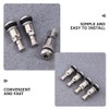 iplusmile 5pcs Tire Valve Stem Replacement Kit High-Pressure Resistant for