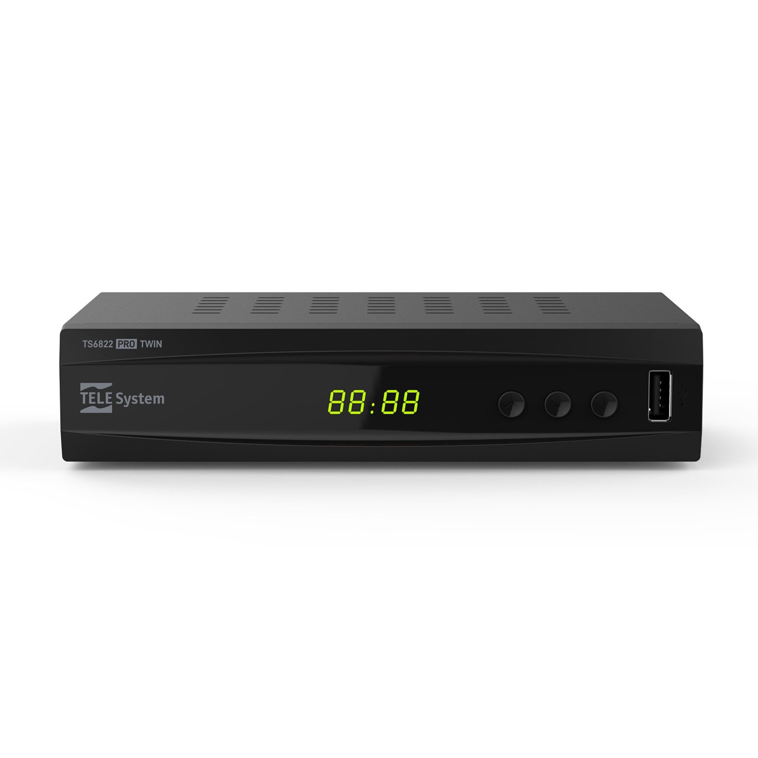 TELE System TS6822 PRO DVB-T2 HEVC Digital Terrestrial Decoder and Twin ...
