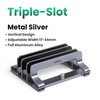 UGREEN Vertical Laptop Stand Aluminum Alloy Adjustable Holder for Desk