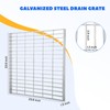 FAHKNS 23.6"x23.6" Galvanized Steel Drain Grate, B125 Class Heavy Duty