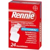 Rennie Pfefferminz Kautabletten bei Sodbrennen, 24 pcs. Tablets