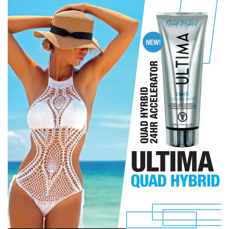 Power Tan Ultima Quad Hybrid Sunbed Tanning Accelerator Lotion Cream