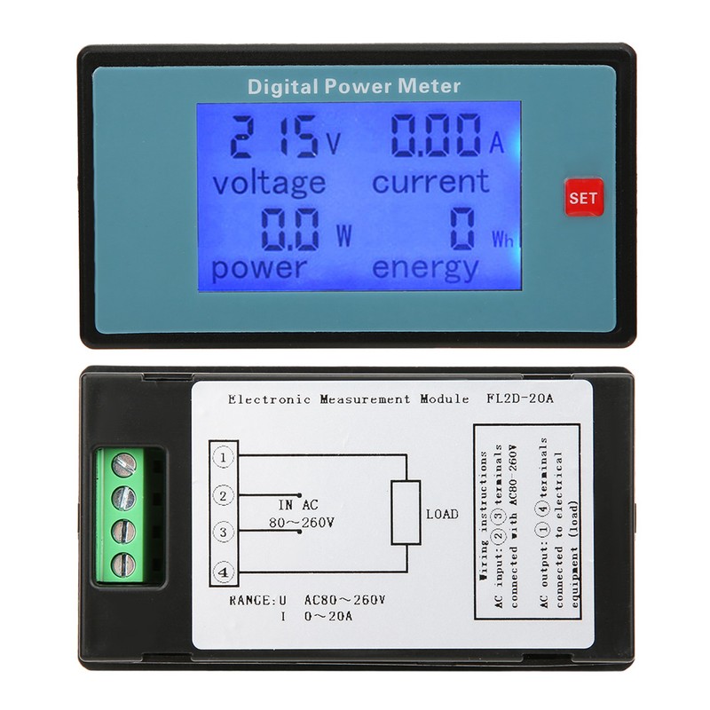 Multi Function Digital Power Meter Voltage Current Electric Quantity Meter