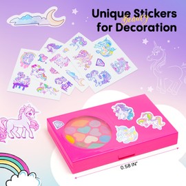 Tomons Kids Makeup Kit for Girl Real Washable Cosmetic Toy Beauty Set, Birthday Toys Gift for 3 4 5 6 7 8 9 10 Year Girls