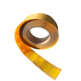 1000 PCS Yellow Color Code Dot Stickers, Permanent Inventory Labels with Perforation Line in a Roll for Office, Retail, Home, Classroom, Warehouse(28mm in Diameter) (Yellow Color)