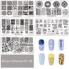 Biutee Nail Stamper Kit 15pcs Stamping Schablone+1pcs Nagel Stempel+2pcs Schaber+1pcs