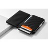 Carbon Fiber RFID Blocking Wallet for Men Slim Minimalist Card