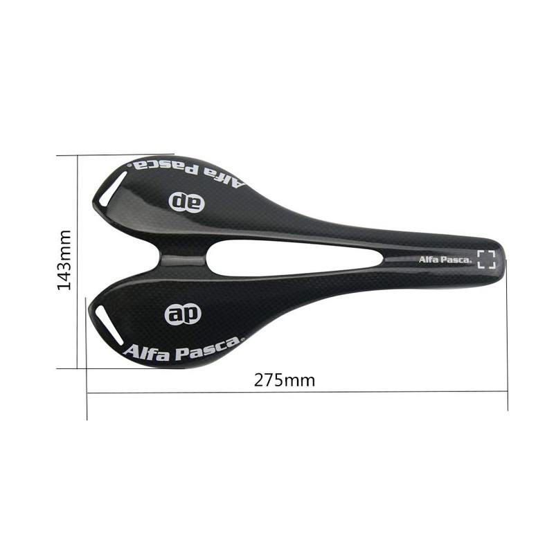 Alfa Pasca Full Carbon Saddle 3K Polished Mountain Bike Saddle