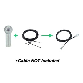 Gym Cable Accessories, 10 Ball Shape Terminals for 4mm Cable core, Wire Rope Joint Interface Replacement Port, Nylon Ball Stopper, Cable Connector
